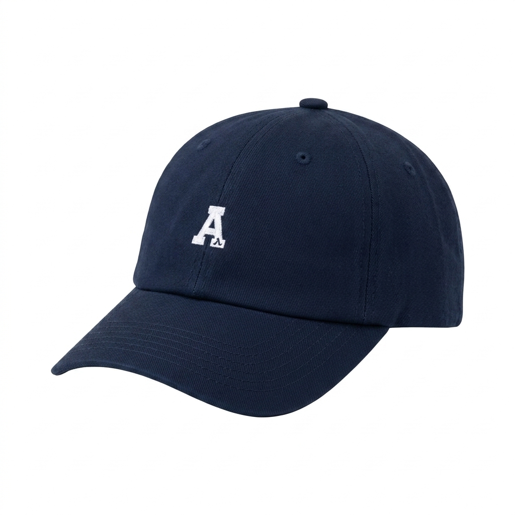Navy embroidered baseball cap product image